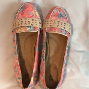 Floral slip ons